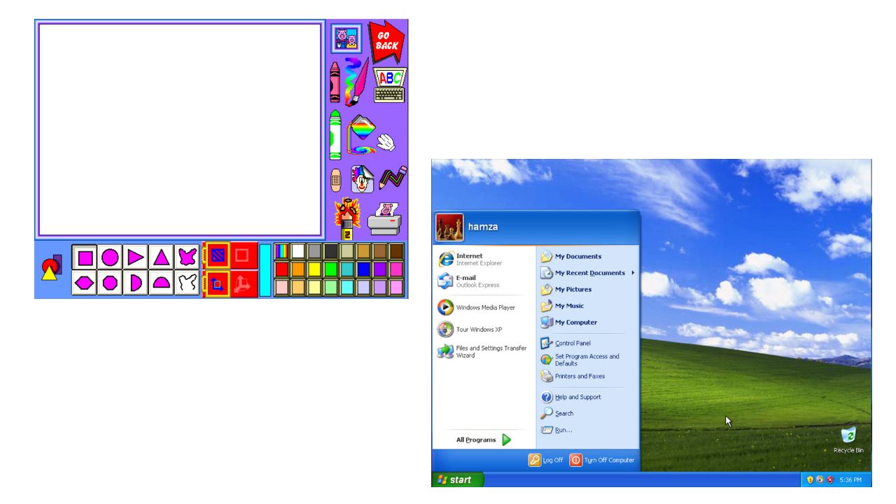 CrayolA Art-Studio running inside Windows XP
